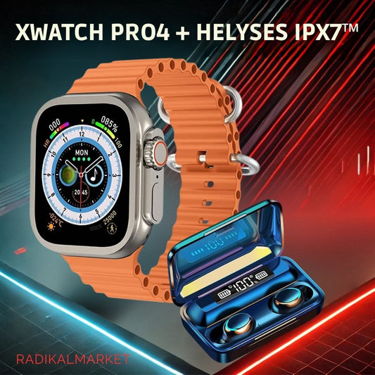 Smatwatch Pro4+Auriculares HELYSES IPX7™